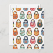 Carte Postale Impression de poupée (Devant / Derrière)