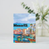 Carte Postale Impression de voyage à Minorque - Espagne, impress (Debout devant)