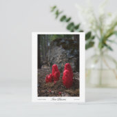 Carte Postale Impression des fleurs de neige (Debout devant)