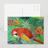 Carte postale Impression d'oiseaux (Devant / Derrière)