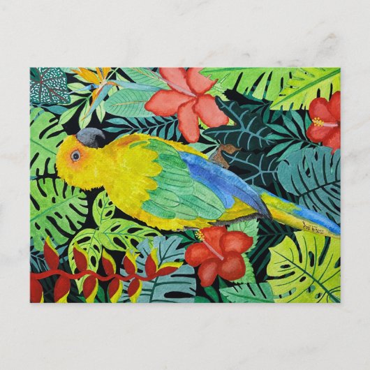 Carte postale Impression d'oiseaux (Devant)