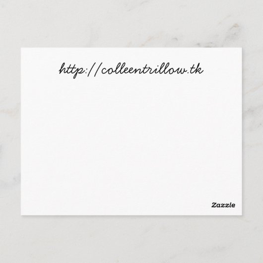 Carte Postale Impression du système solaire (Dos)