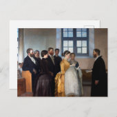 Carte Postale Impression d'une toile de baptême (Devant / Derrière)