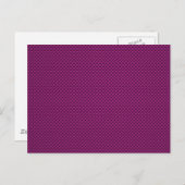 Carte Postale Impression en fibre de carbone violet Fushia (Devant / Derrière)
