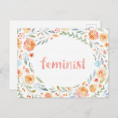 Carte Postale Impression féministe (Devant / Derrière)