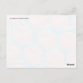 Carte Postale Impression florale assez Girly de rose en pastel (Dos)