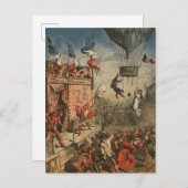 Carte Postale Impression Humoristique D'Un Interprète Théâtral (Devant / Derrière)