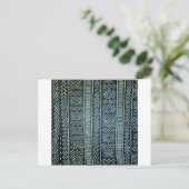 Carte Postale Impression inspirée du tissu boueux (Debout devant)