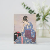 Carte Postale Impression japonaise de la femme à coudre (Debout devant)