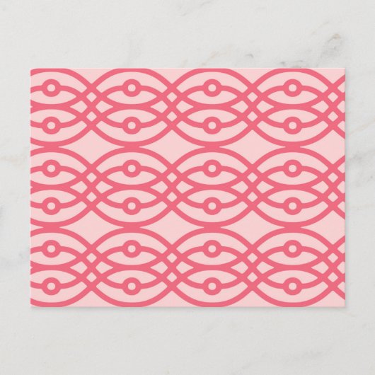 Carte Postale Impression kimono, rose corail (Devant)