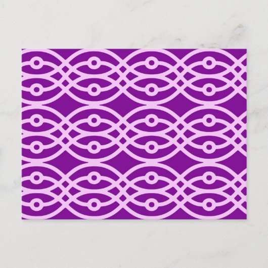 Carte Postale Impression kimono, violet et lavande (Devant)