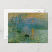 Carte Postale Impression, lever du soleil (Devant / Derrière)