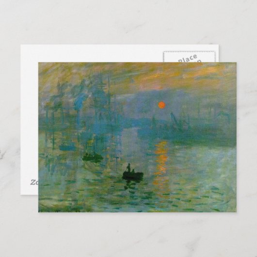 Carte Postale Impression, lever du soleil (Devant / Derrière)