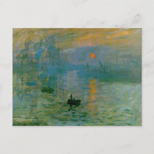 Carte Postale Impression, lever du soleil (Devant)