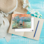 Carte Postale Impression, Lever du soleil, Monet Fine Art<br><div class="desc">Impression,  Sunrise est une peinture de Claude Monet montrée pour la première fois à ce qui allait devenir l'"Exposition des impressionnistes" à Paris en avril 1874. Le tableau est crédité d'avoir inspiré le nom du mouvement impressionniste. Impression générale,  Sunrise représente le port du Havre,  la ville natale de Monet.</div>