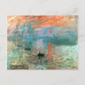 Carte Postale Impression, Lever du soleil, Monet Fine Art (Devant)