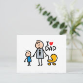 Carte Postale Impression Love Daddy (Debout devant)