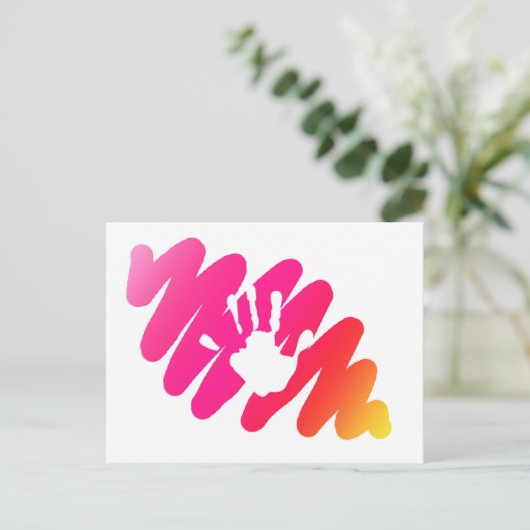 Carte Postale impression main (Debout devant)