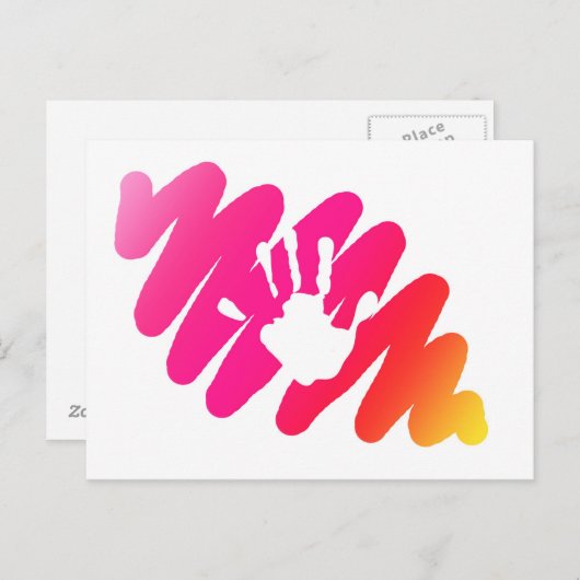 Carte Postale impression main (Devant / Derrière)