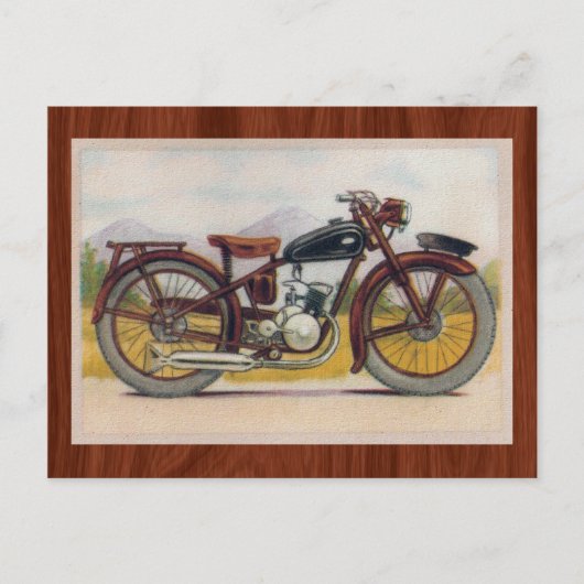Carte Postale Impression Moto Bronze vintage (Devant)
