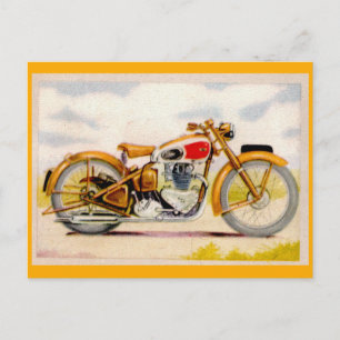 Carte Postale Impression moto vintage