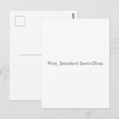 Carte Postale Impression, semi-brillant standard (Devant / Derrière)