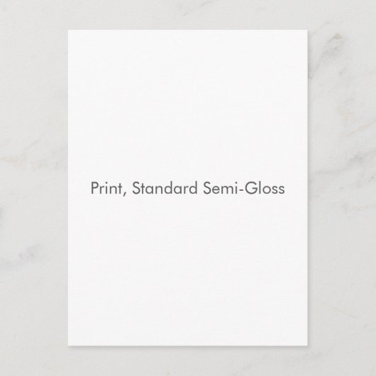 Carte Postale Impression, semi-brillant standard (Devant)
