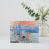 Carte Postale Impression, soleil levant (1872) de Claude Monet (Debout devant)