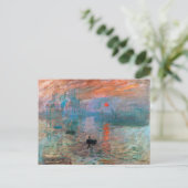 Carte Postale Impression, soleil levant | Claude Monet | (Debout devant)