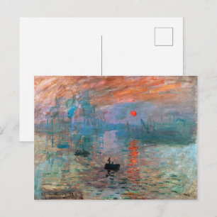 Carte Postale Impression, soleil levant   Claude Monet  