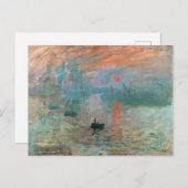 Carte Postale Impression, Sunrise 1872 Claude Monet (Devant / Derrière)