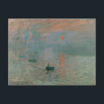 Carte Postale Impression Sunrise par Claude Monet Postcard<br><div class="desc">Claude Monet - Masters of Art Series</div>