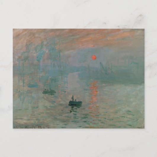 Carte Postale Impression Sunrise par Claude Monet Postcard (Devant)