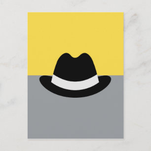 Carte Postale Impression sur toile fausse Modern Fedora Colorblo