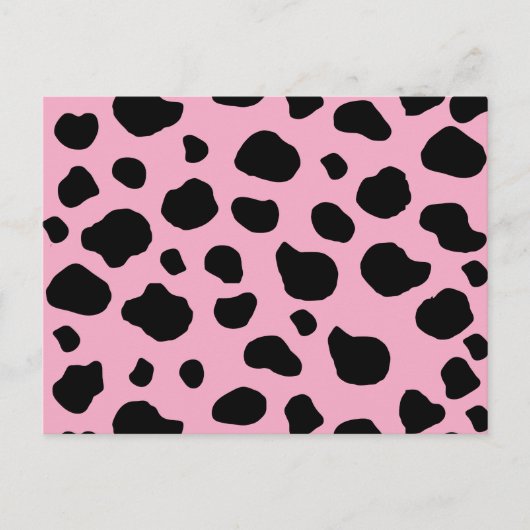 Carte Postale Impression vache, motif vache, taches de vache, va (Devant)