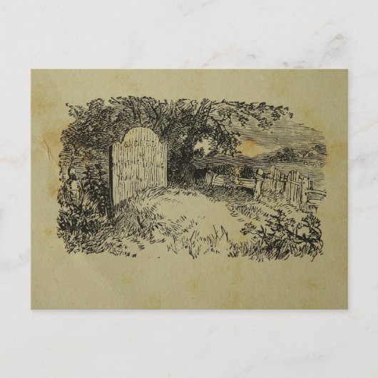 Carte Postale Impression vintage (Devant)