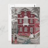 Carte Postale Impression vintage Boston (Devant / Derrière)