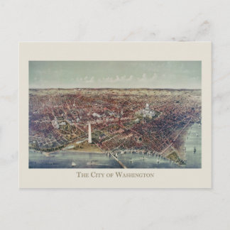 Carte Postale Impression vintage de Washington, D.C.