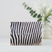 Carte Postale Impression Zebra (Debout devant)