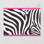 Carte Postale Impression Zebra (Devant)