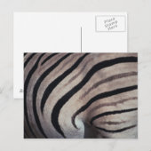 Carte Postale Impression Zebra (Devant / Derrière)