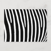 Carte Postale Impression Zebra (Devant)