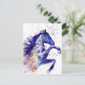 Carte Postale Impressionnant aquarelle Cheval Peinture (Debout devant)