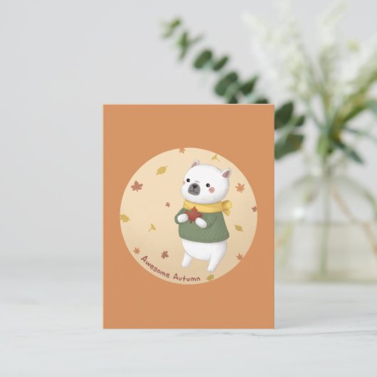 Carte Postale Impressionnant Art d'automne (Debout devant)