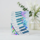 Carte Postale Impressionnant effet de lumière de piano circulair (Debout devant)