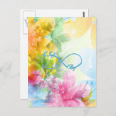 Carte Postale Impressionnant symbole Infinity "À l'infini et au- (Devant / Derrière)