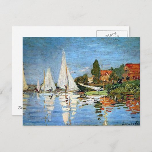 Carte postale Impressionnisme Bateaux Art (Devant / Derrière)