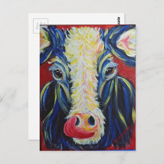 Carte Postale Impressionnisme Post-impressionnisme Vache Animaux (Devant / Derrière)