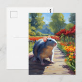Carte Postale Impressionniste Rat Art (Devant / Derrière)
