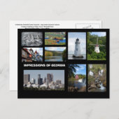 Carte postale Impressions de Géorgie (Devant / Derrière)